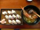 『三共食堂』こあじ寿司＆かさご味噌汁